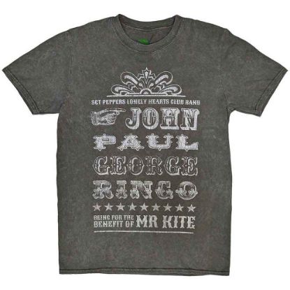 Picture of The Beatles Unisex T-Shirt: Mr Kite Snow Wash Wash Collection