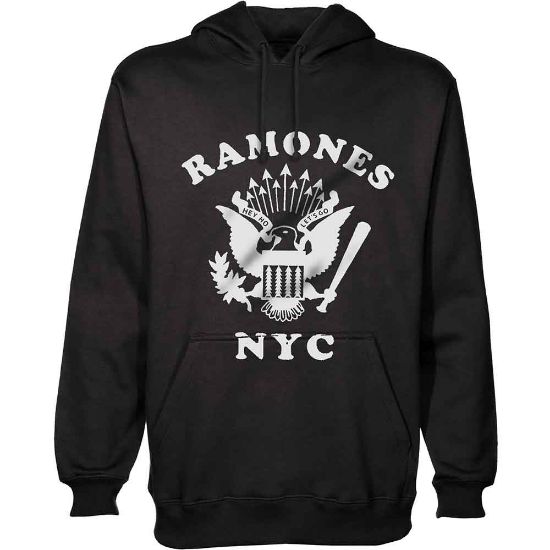 Picture of Ramones Unisex Pullover Hoodie: Retro Eagle New York City