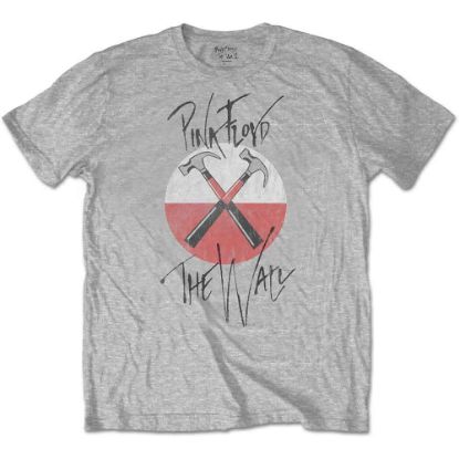 Picture of Pink Floyd Unisex T-Shirt: The Wall Faded Hammers Logo