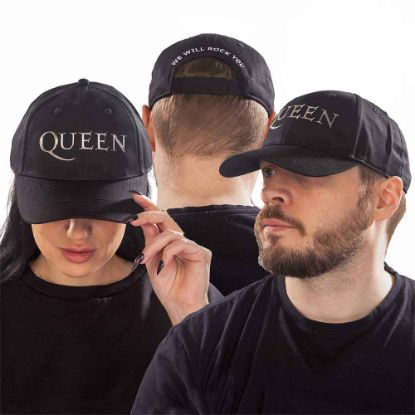 Picture of Queen Unisex Baseball Cap: Logo (Sonic Silver)