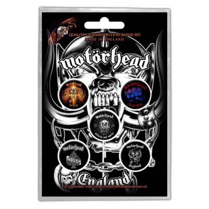 Picture of Motorhead Button Badge Pack: England