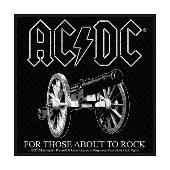 Picture of AC/DC Woven Patch: For Those About To Rock (Standard)