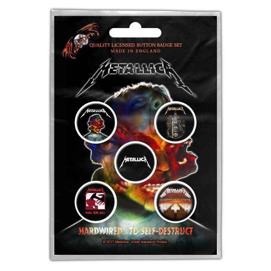 Picture of Metallica Button Badge Pack: Hardwired to self-destruct