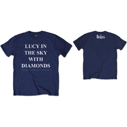 Picture of The Beatles Unisex T-Shirt: Lucy In The Sky With Diamonds Back Print