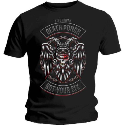Picture of Five Finger Death Punch Unisex T-Shirt: Biker Badge