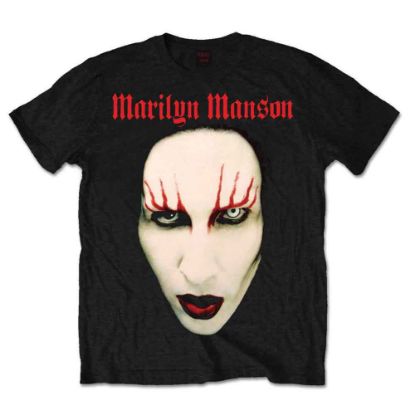 Picture of Marilyn Manson Unisex T-Shirt: Red Lips