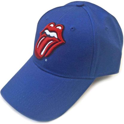 Picture of The Rolling Stones Unisex Baseball Cap: Classic Tongue (Mid Blue)