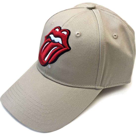 Picture of The Rolling Stones Unisex Baseball Cap: Classic Tongue (Sand)