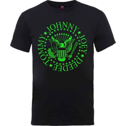 Picture of Ramones Unisex T-Shirt: Green Seal (Small)