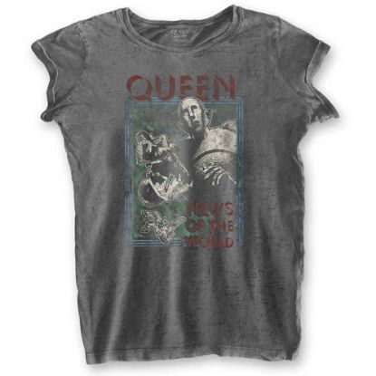 Picture of Queen Ladies Burnout T-Shirt: News of the World