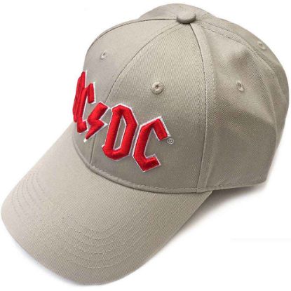 Picture of AC/DC Unisex Baseball Cap: Red Logo (Sand)