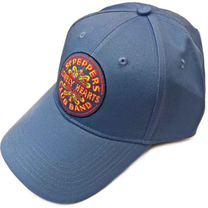 Picture of The Beatles Unisex Baseball Cap: Sgt Pepper Drum (Denim Blue)