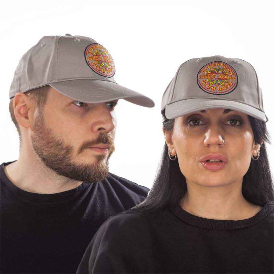 Picture of The Beatles Unisex Baseball Cap: Sgt Pepper Drum (Grey)