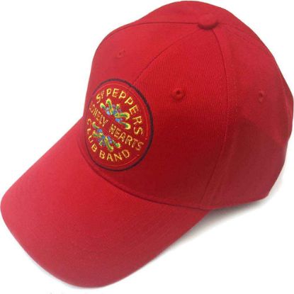 Picture of The Beatles Unisex Baseball Cap: Sgt Pepper Drum (Red)