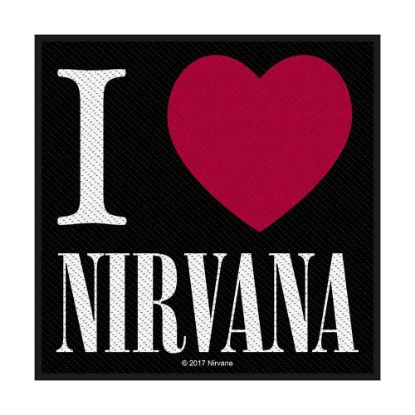Picture of Nirvana Woven Patch: I Love Nirvana (Standard)