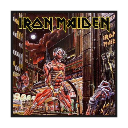 Picture of Iron Maiden Woven Patch: Somewhere Back In Time (Retail Pack) (Standard)