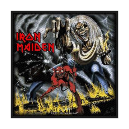 Picture of Iron Maiden Woven Patch: Number Of The Beast (Retail Pack) (Standard)