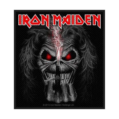 Picture of Iron Maiden Woven Patch: Eddie Candle Finger (Retail Pack) (Standard)