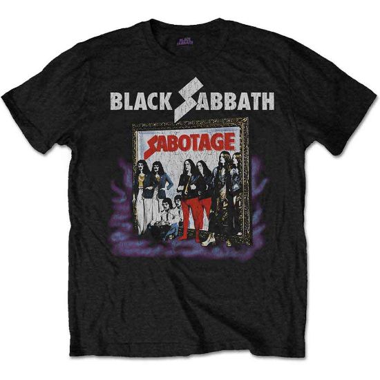 Picture of Black Sabbath Unisex T-Shirt: Sabotage Vintage