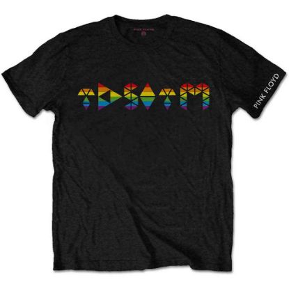 Picture of Pink Floyd Unisex T-Shirt: Dark Side Prism Initials