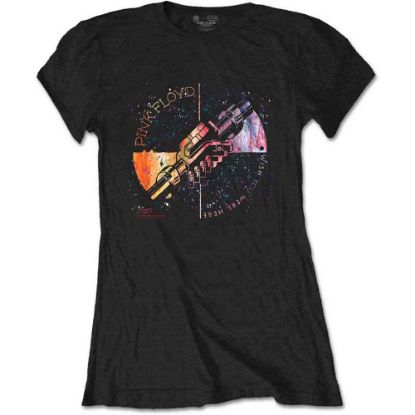 Picture of Pink Floyd Ladies T-Shirt: Machine Greeting Orange