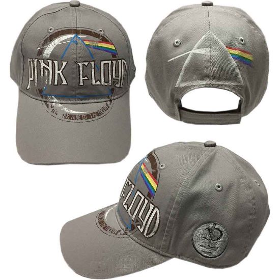 Picture of Pink Floyd Unisex Baseball Cap: Dark Side of the Moon Album Distressed (Grey)