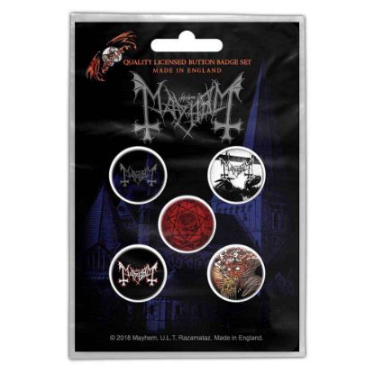 Picture of Mayhem Button Badge Pack: De Mysteriis Dom Sathanas