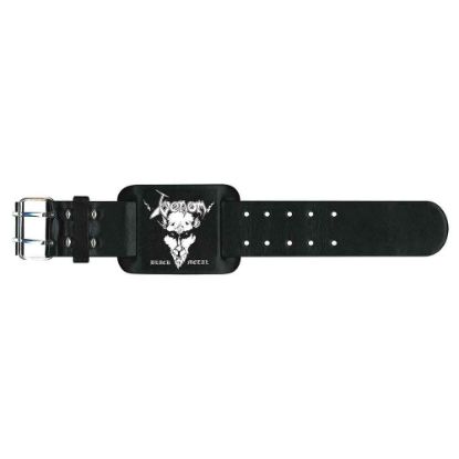 Picture of Venom Leather Wrist Strap: Black Metal