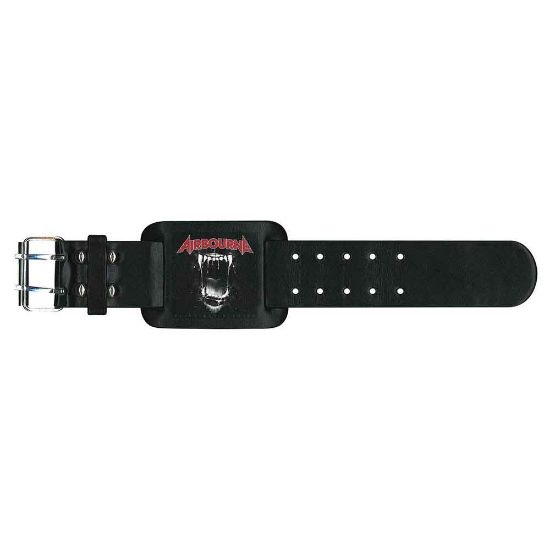 Picture of Airbourne Leather Wrist Strap: Black Dog Barking