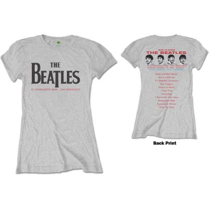 Picture of The Beatles Ladies T-Shirt: Candlestick Park Back Print