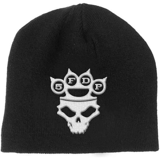 Picture of Five Finger Death Punch Unisex Beanie Hat: Knuckle-Duster Logo & Skull