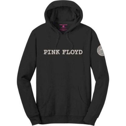 Picture of Pink Floyd Unisex Pullover Hoodie: Logo & Prism Applique