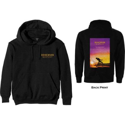Picture of Queen Unisex Pullover Hoodie: Bohemian Rhapsody Movie Poster Back Print (XX-Large)