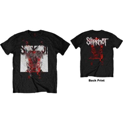 Picture of Slipknot Unisex T-Shirt: Devil Single - Logo Blur Back Print