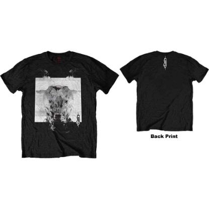 Picture of Slipknot Unisex T-Shirt: Devil Single - Black & White Back Print