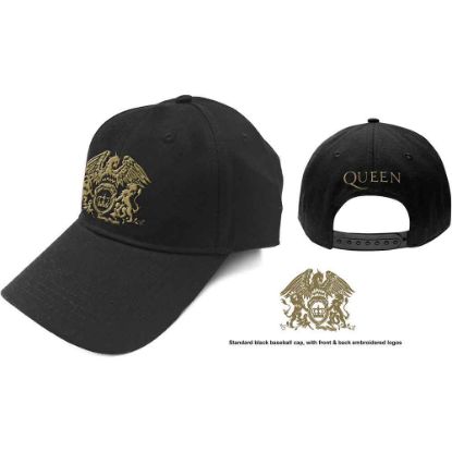 Picture of Queen Unisex Baseball Cap: Gold Classic Crest