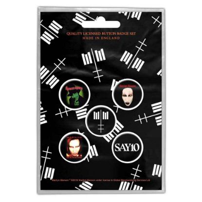 Picture of Marilyn Manson Button Badge Pack: Cross Logo