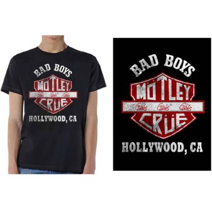 Picture of Motley Crue Unisex T-Shirt: Bad Boys Shield