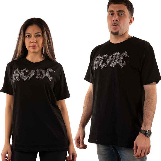 Picture of AC/DC Unisex T-Shirt: Logo Embellished