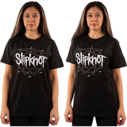 Picture of Slipknot Unisex T-Shirt: Logo Star Embellished