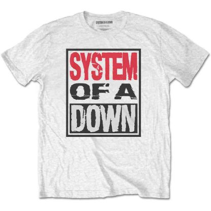 Picture of System Of A Down Unisex T-Shirt: Triple Stack Box