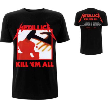 Picture of Metallica Unisex T-Shirt: Kill 'Em All Tracks Back Print