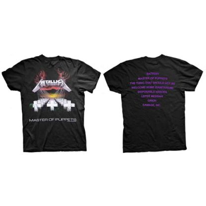 Picture of Metallica Unisex T-Shirt: Master of Puppets Back Print
