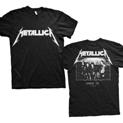 Picture of Metallica Unisex T-Shirt: Master of Puppets Photo Back Print