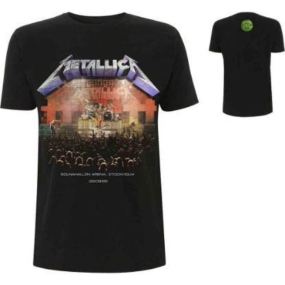 Picture of Metallica Unisex T-Shirt: Stockholm '86. Back Print