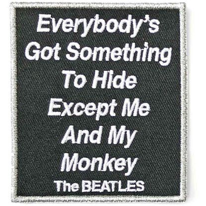 Picture of The Beatles Woven Patch: Everybody's Got Something To Hide Except Me And My Monkey (Standard) 