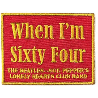 Picture of The Beatles Woven Patch: When I'm Sixty Four (Standard) 