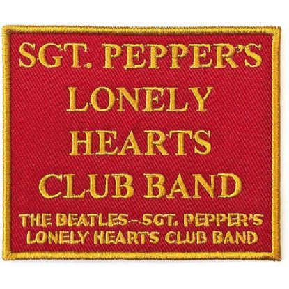 Picture of The Beatles Woven Patch: Sgt. Pepper's….Red (Standard) 