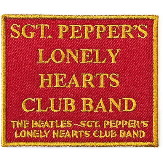 Picture of The Beatles Woven Patch: Sgt. Pepper's….Red (Standard) 