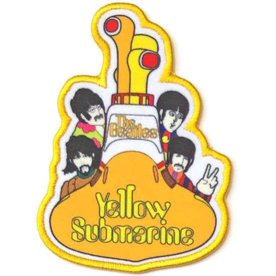 Picture of The Beatles Woven Patch: Yellow Submarine All Aboard (Standard) 